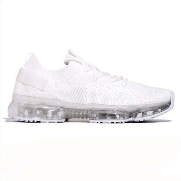 White FlyKnit Air Bubble Slip On Sneaker - Picture 5 of 6